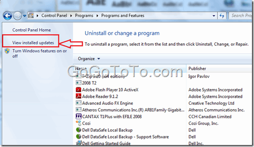 how to uninstall ie9 from windows 7 32bit